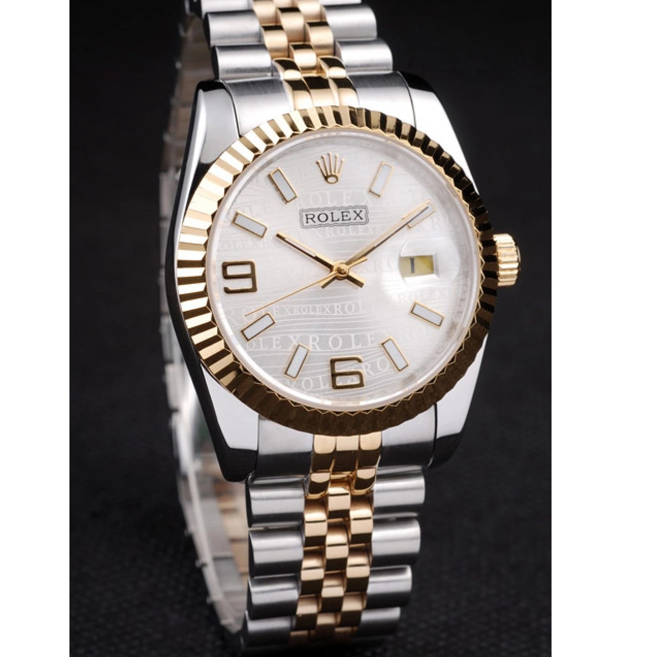 Good Copy Rolex Watches Silver Two Steel Dial 18k DateJust Rolex 98084 Tone Gold Stainless Plated 0619